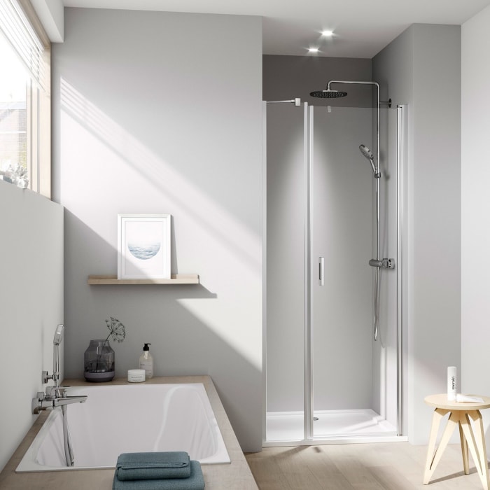 Kermi Liga 1OR Pendeltür für Nische/Seitenwand 83 x 185 cm, Anschlag rechts