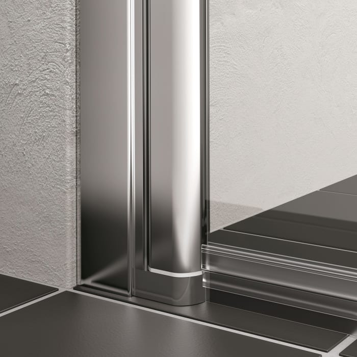 Kermi Liga 1OL Pendeltür für Nische/Seitenwand 93 x 200 cm, Anschlag links