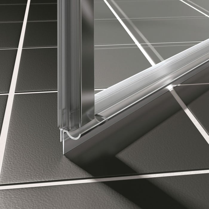 Kermi Liga 1OL Pendeltür für Nische/Seitenwand 170 x 185 cm, Anschlag links