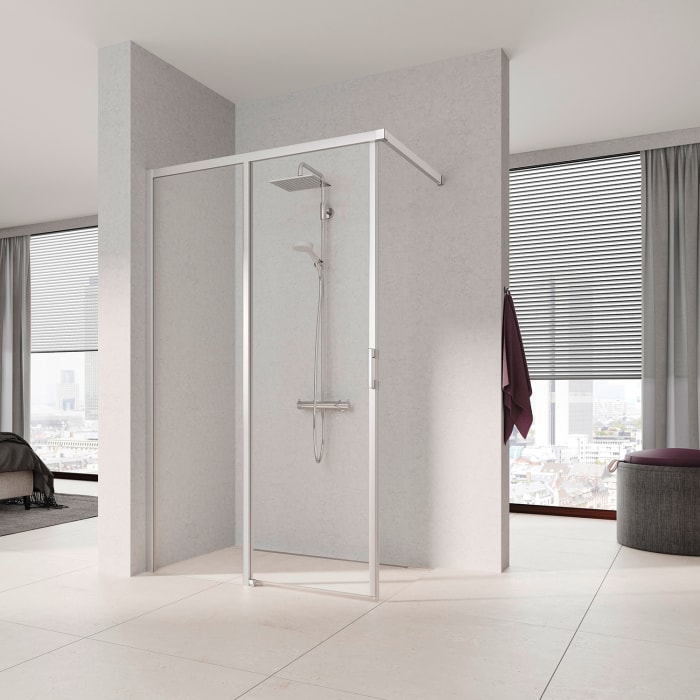 Kermi Liga J2L Gleittür für Walk-In Dusche 120 x 200 cm, Anschlag links