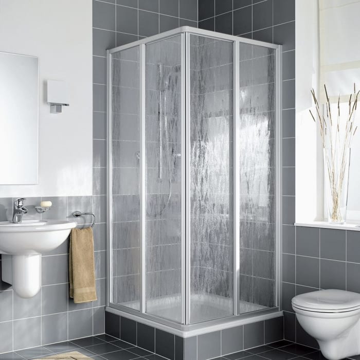 Kermi Nova 2000 Eckeinstieg 2-teilig 75 x 200 cm, Gleittüren Halbteil