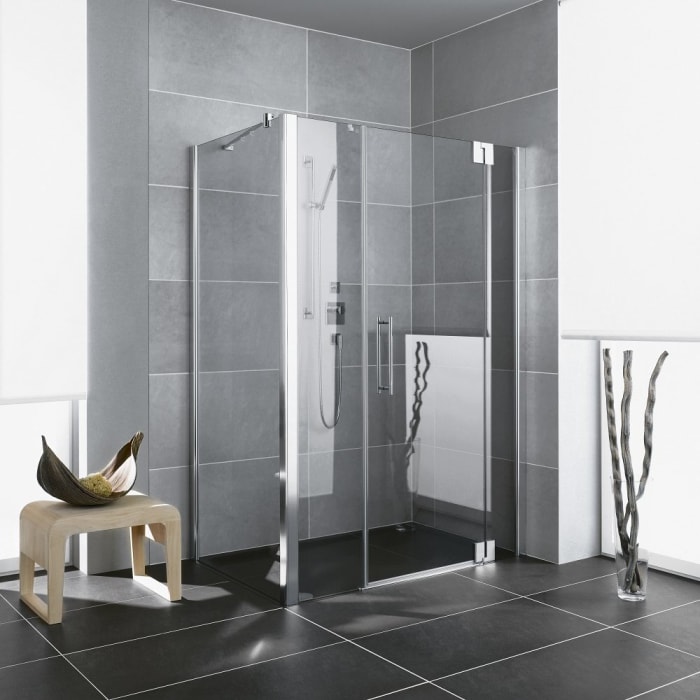 Kermi Pasa XP Pendeltür 1-flügelig mit Festfeldern 130 x 200 cm, Anschlag rechts