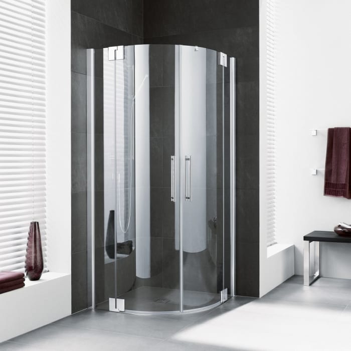 Kermi Pasa XP Viertelkreis-Duschkabine 90 x 120 cm für Radius 50 cm