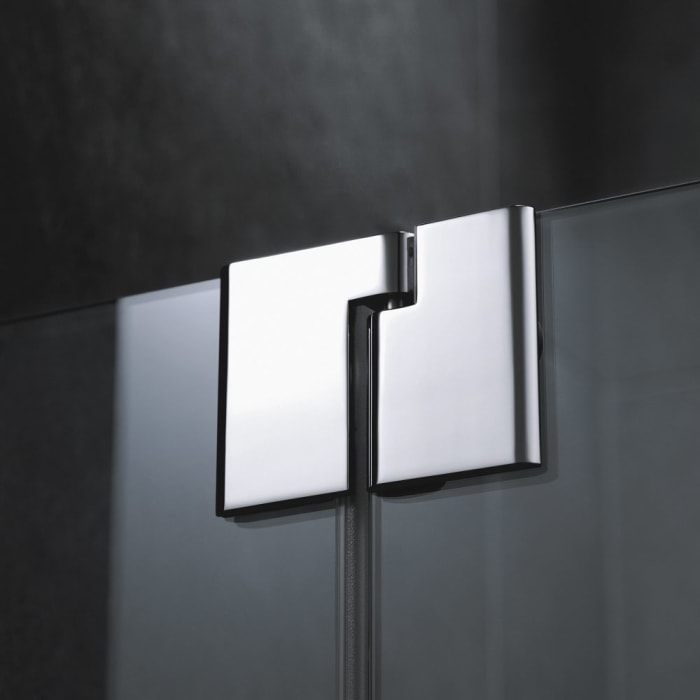 Kermi Pasa XP Fünfeck-Duschkabine 90 x 90 cm, 43,7 cm Schenkelmaß, Anschlag links