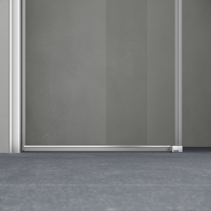 Kermi Pega Gleittür 2-teilig mit Festfeld 120 cm, Festfeld rechts