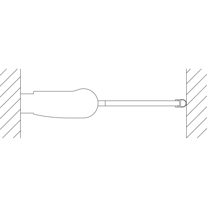 Kermi Pega Pendeltür 1-flügelig 75 cm, Anschlag links