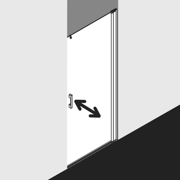 Kermi Pega Pendeltür 1-flügelig 100 cm, Anschlag rechts