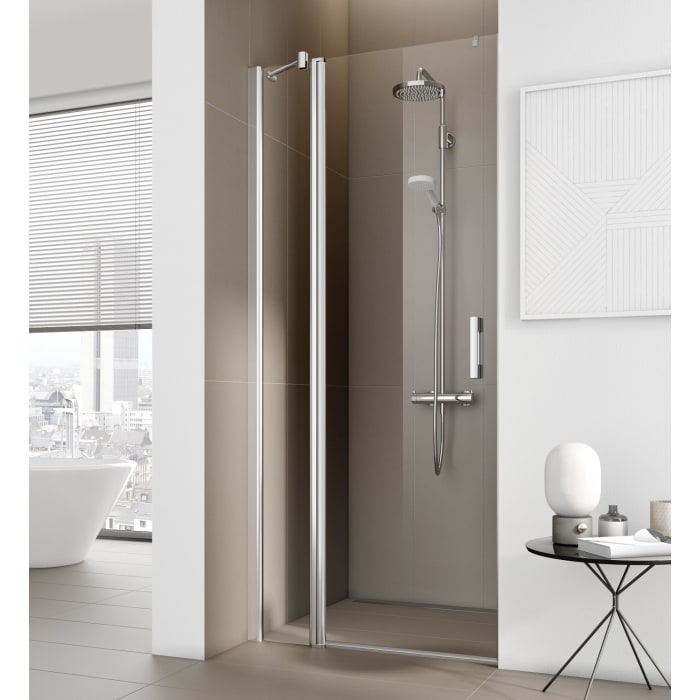 Kermi Pega Pendeltür 1-flügelig mit Festfeld 85 cm, Anschlag links