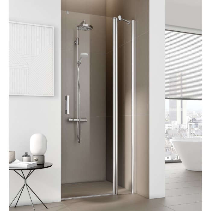 Kermi Pega Pendeltür 1-flügelig mit Festfeld 120 cm, Anschlag rechts