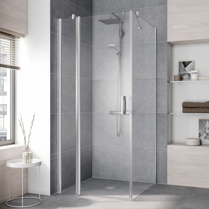 Kermi Pega Pendeltür 1-flügelig mit Festfeld 120 cm, Anschlag links