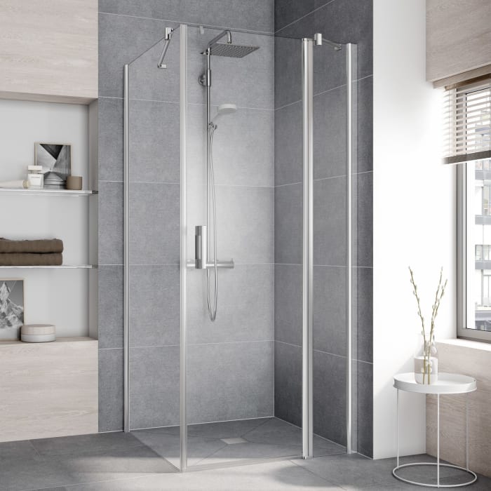 Kermi Pega Pendeltür 1-flügelig mit Festfeld 100 cm, Anschlag rechts