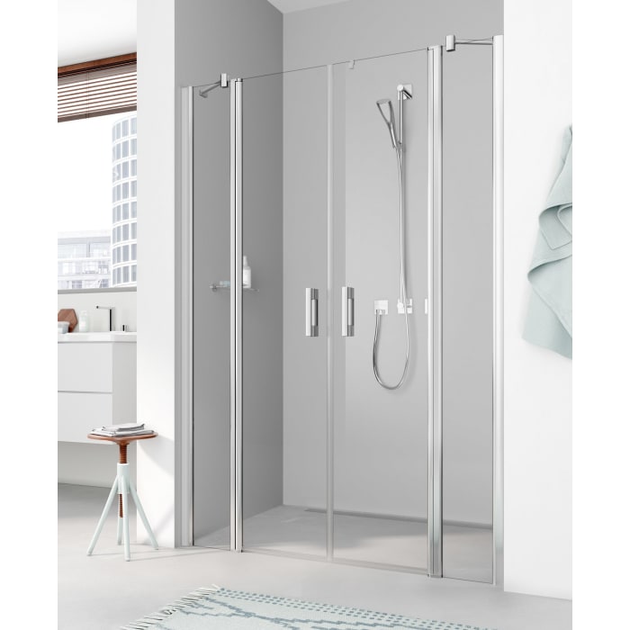 Kermi Pega Pendeltür 2-flügelig mit Festfeldern 160 cm