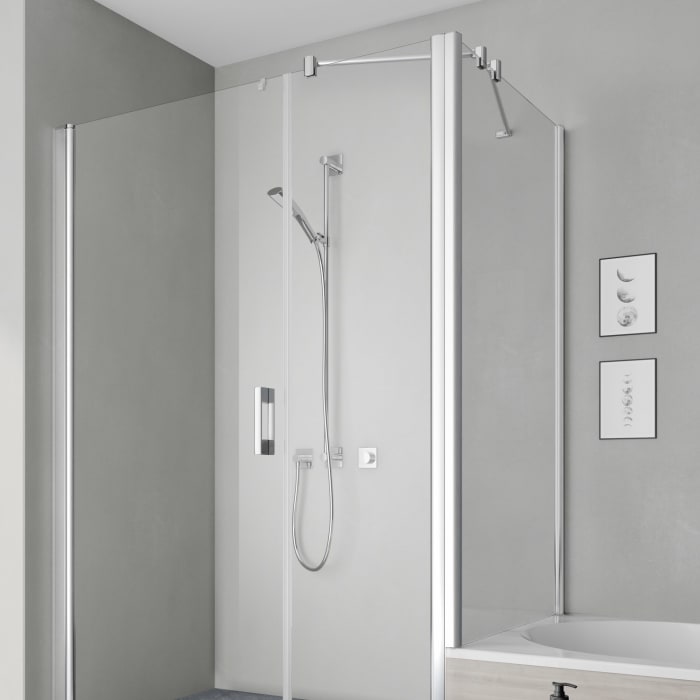 Kermi Pega Seitenwand verkürzt auf Badewanne 90 cm