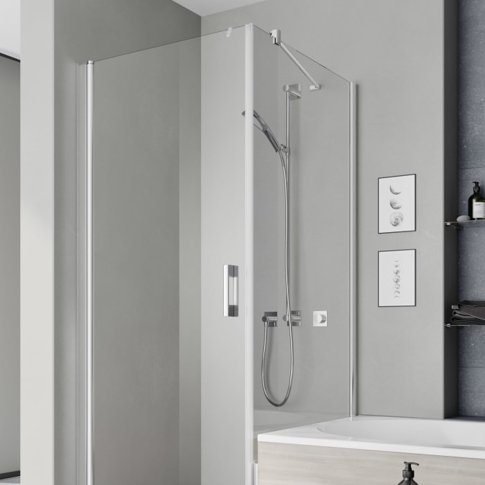 Kermi Pega Seitenwand verkürzt neben Badewanne 70 cm