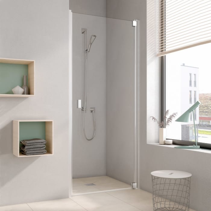 Kermi Raya Pendeltür 1-flügelig 75 cm, Anschlag rechts für Nische und Kombination verschlussseitig