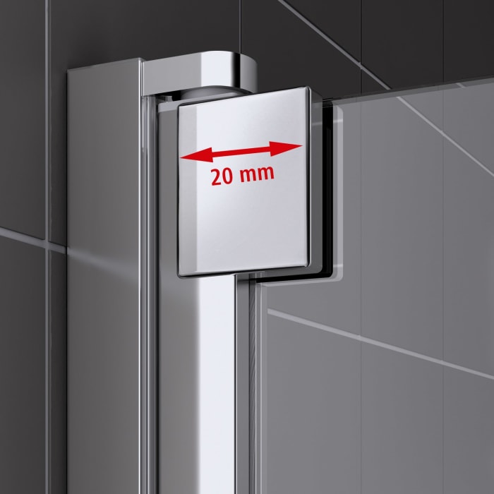 Kermi Raya Pendeltür 1-flügelig 75 cm mit Anschlag rechts