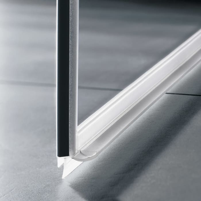 Kermi Raya Pendeltür 1-flügelig 120 cm mit 1 Festteil und Anschlag rechts