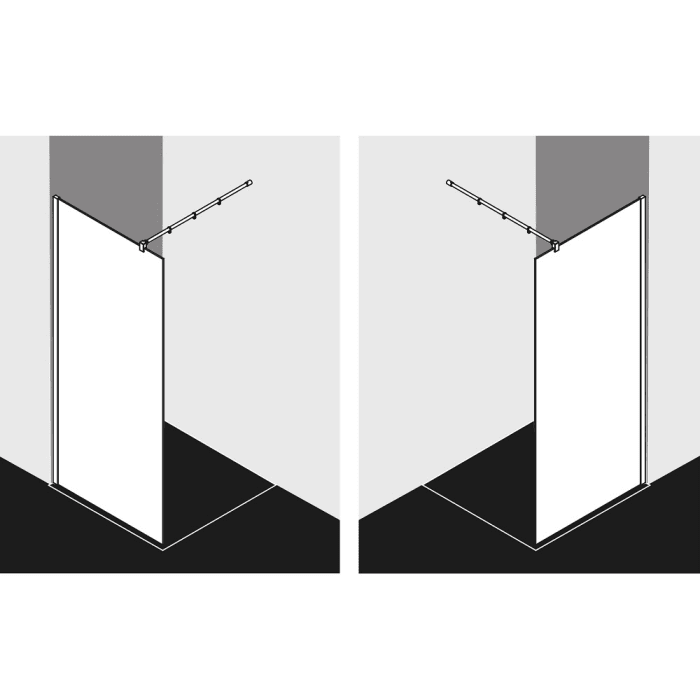 Kermi Walk-In XB Wall WIW 80 cm