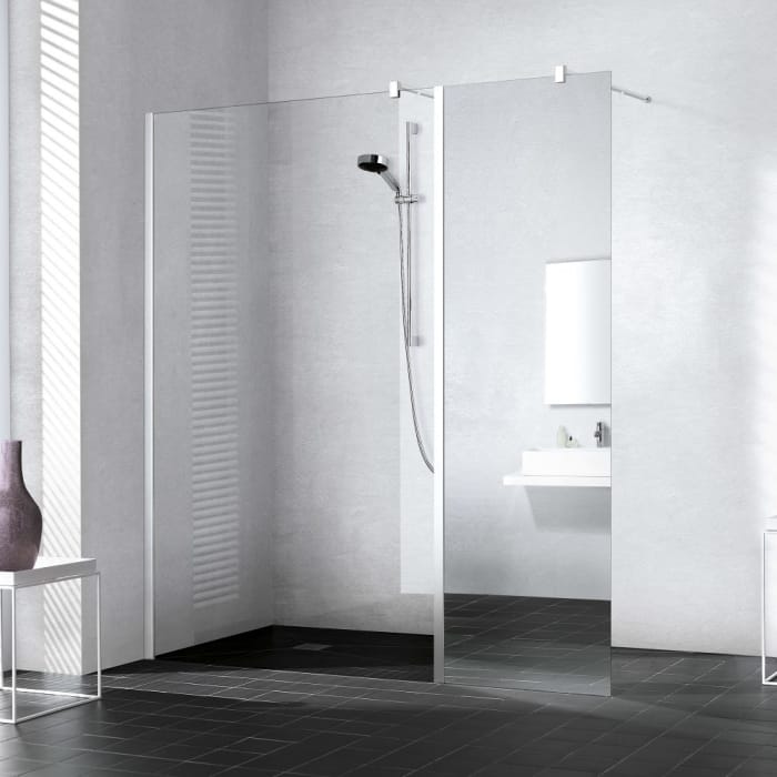 Kermi Walk-In XB Festfeld in Flucht 40 x 200 cm zur Kombination mit Wall oder Free