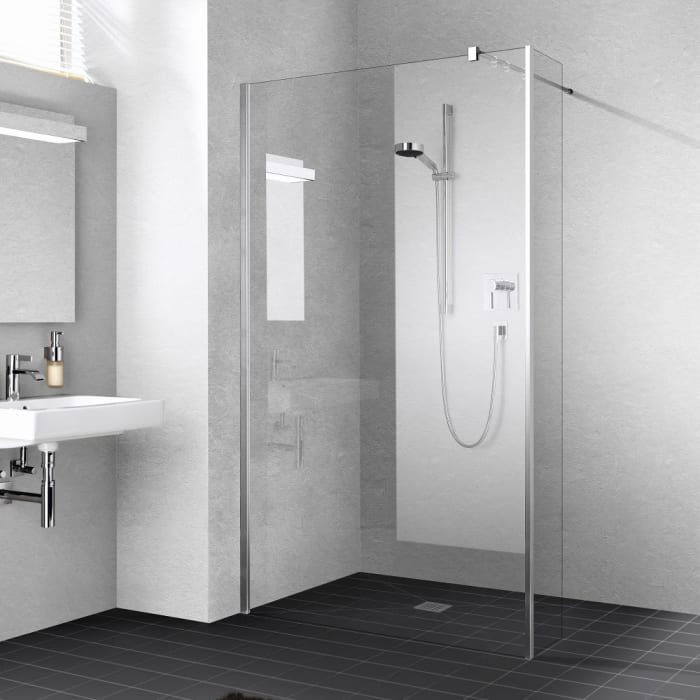 Kermi Walk-In XB Festfeld im Winkel 40 x 200 cm zur Kombination mit Wall oder Free