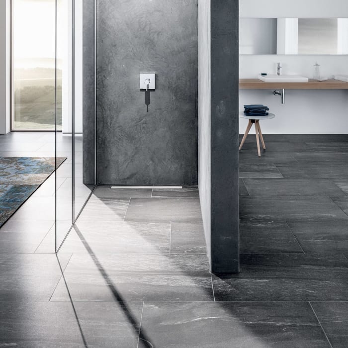 Kermi LINE Komplettboard E70 90 x 90 cm, Rinnenlänge 70 cm