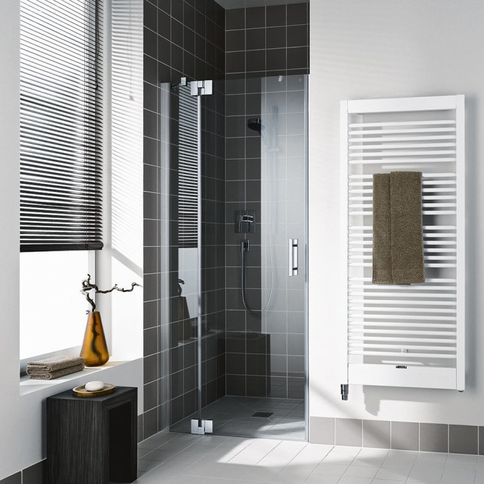 Kermi Filia XP Pendeltür 1-flügelig 90 cm mit Festfeld Scharnierseitig