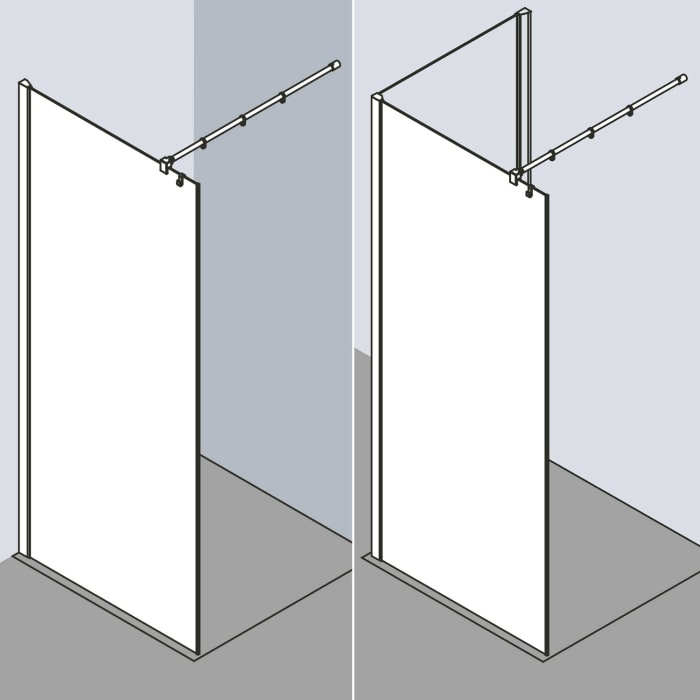 Kermi Filia XP Walk-In Wall 100 x 200 cm