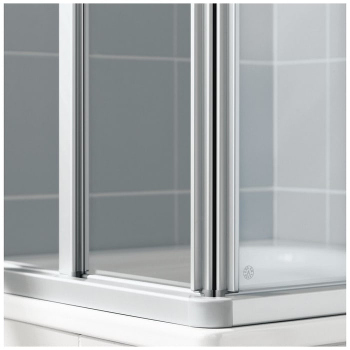 Kermi Ibiza 2000 Eckeinstieg 3-teilig Gleittür, Halbteil 75 x 200 cm