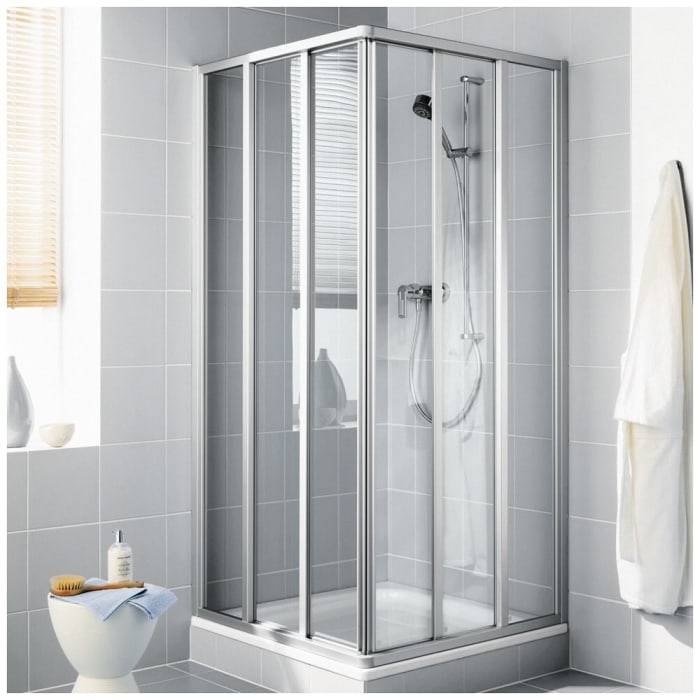 Kermi Ibiza 2000 Eckeinstieg 3-teilig Gleittür, Halbteil 75 x 200 cm