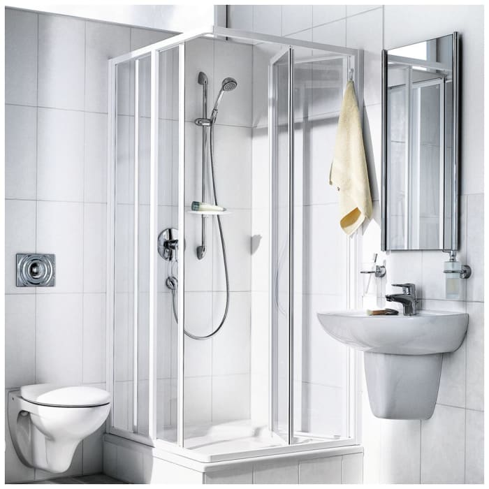 Kermi Ibiza 2000 Eckeinstieg 2-teilig Falttür, Halbteil 70 cm