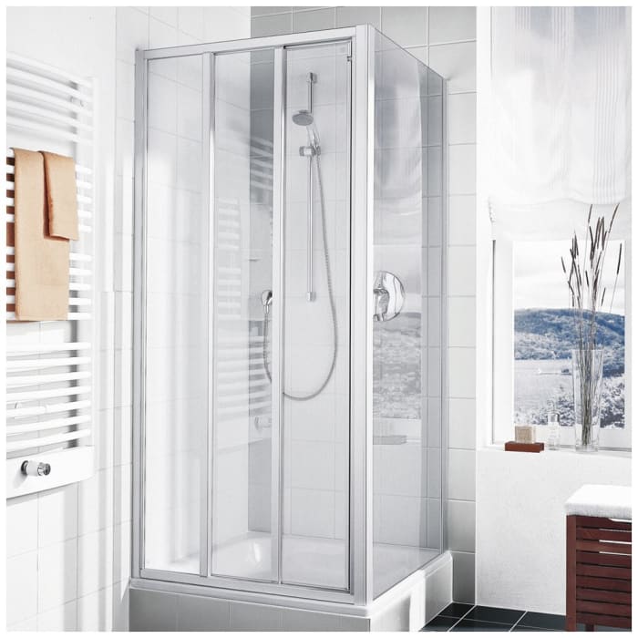 Kermi Ibiza 2000 Gleittür 3-teilig mit Festfeld 120 cm