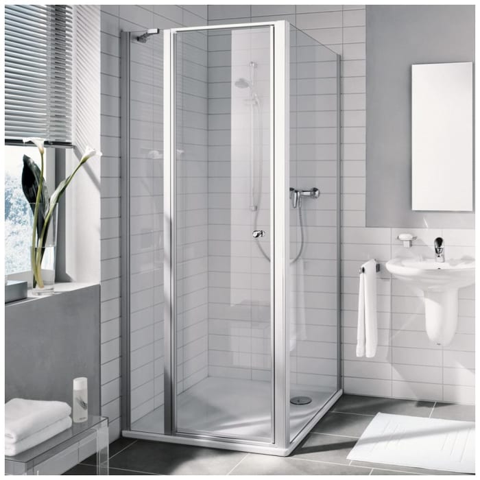 Kermi Ibiza 2000 Schwingtür mit Festfeld scharnierseitig 75 cm, Anschlag links