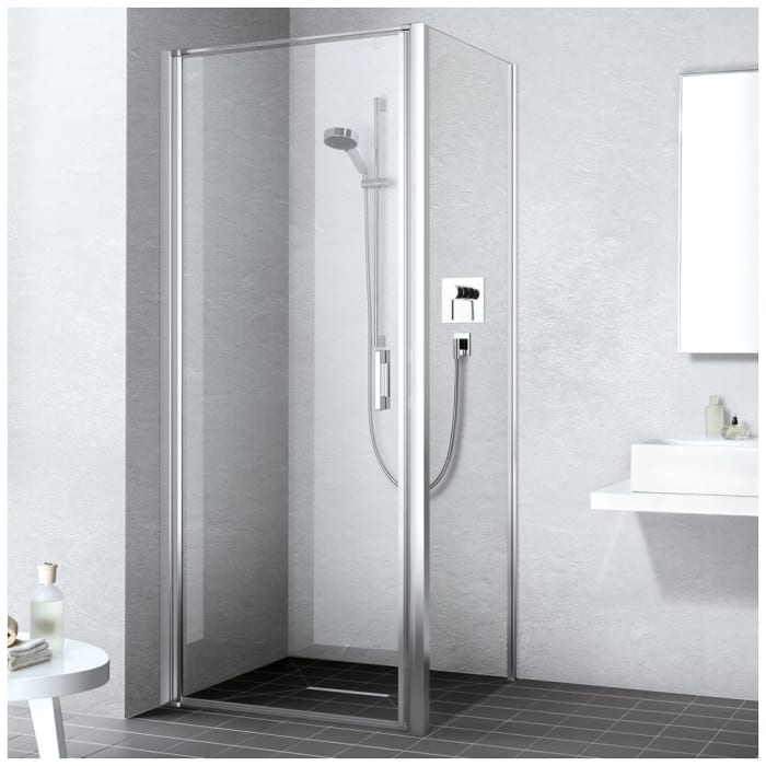 Kermi Liga Pendeltür für Duschwanne 1-flügelig 80 cm, Anschlag links