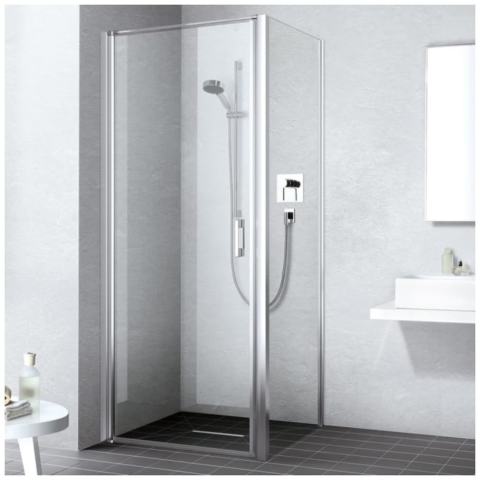 Kermi Liga Pendeltür für Duschplatz 1-flügelig 80 cm, Anschlag links