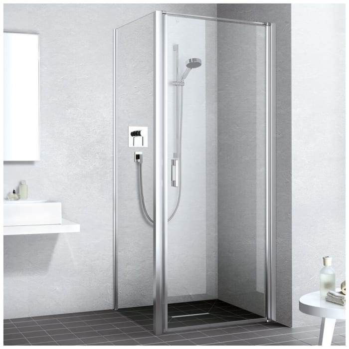 Kermi Liga Pendeltür für Duschplatz 1-flügelig 75 cm, Anschlag rechts