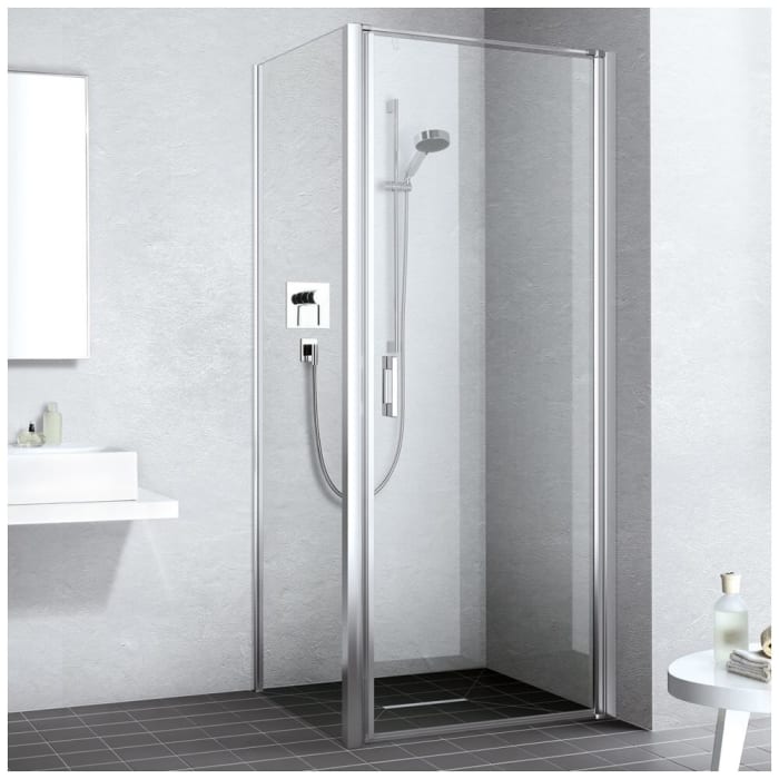 Kermi Liga Pendeltür für Duschplatz 1-flügelig 90 cm, Anschlag rechts