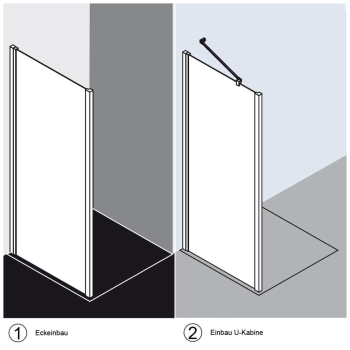 Kermi Liga Seitenwand 90 cm
