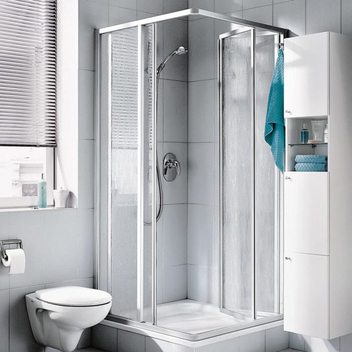 Kermi Nova 2000 Eckeinstieg 2-teilig 70 x 185 cm, Falttür Halbteil