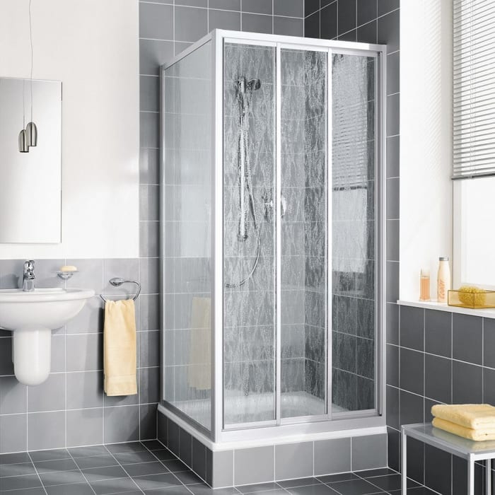 Kermi Nova 2000 Gleittür 3-teilig 100 x 185 cm