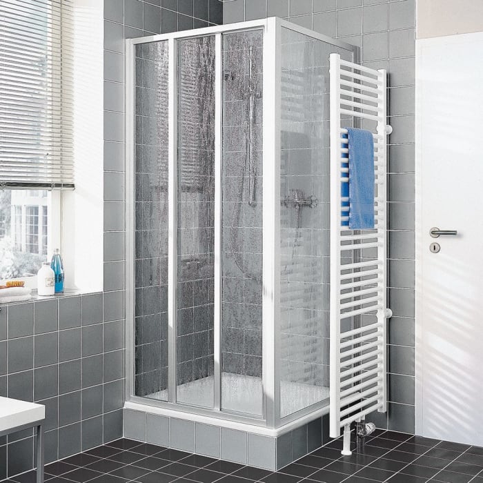 Kermi Nova 2000 Gleittür 3-teilig mit Festfeld 90 x 200 cm