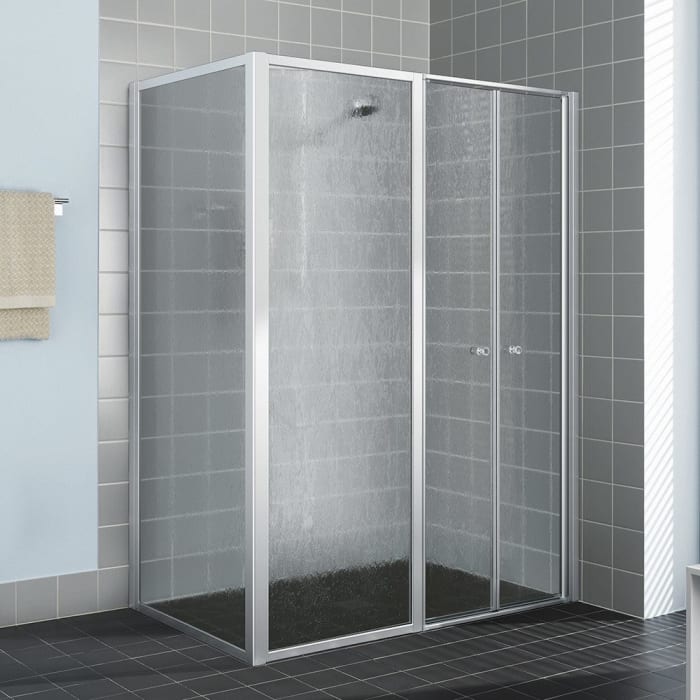 Kermi Nova 2000 Pendeltür 140 x 185 cm mit Festfeld links