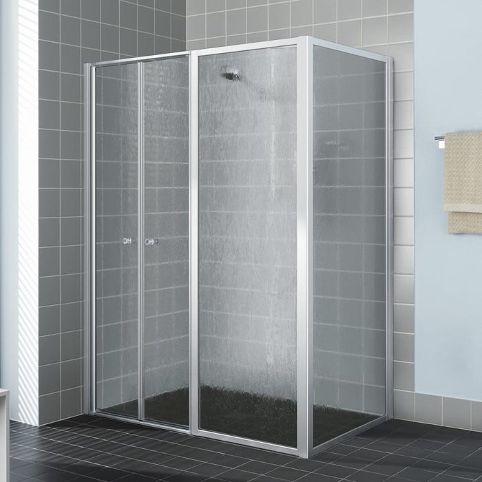 Kermi Nova 2000 Pendeltür 130 x 200 cm mit Festfeld rechts