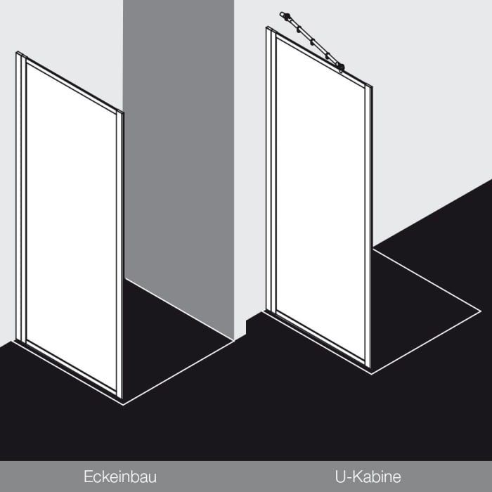 Kermi Nova 2000 Seitenwand 90 x 185 cm