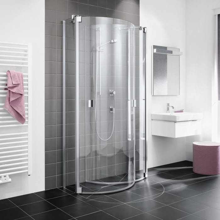 Kermi Raya Halbkreis-Duschkabine 107,6 x 95,5 cm