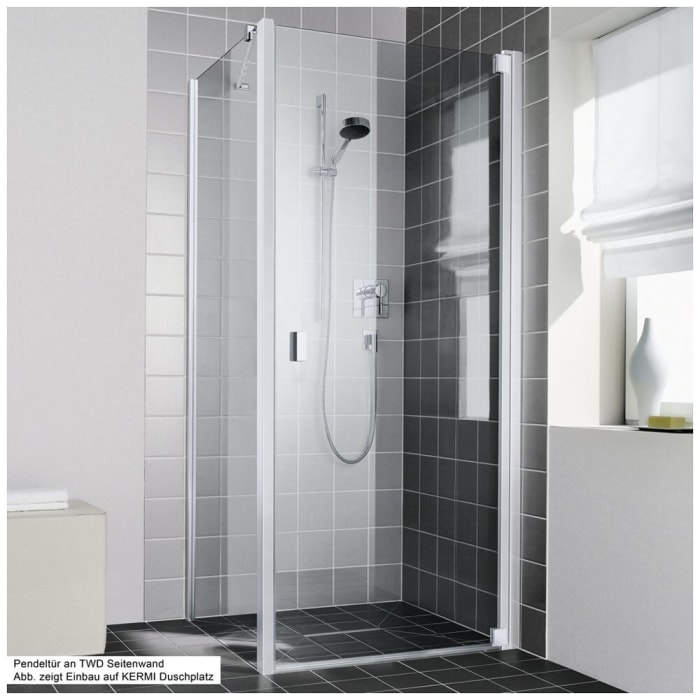 Kermi Raya Pendeltür 1-flügelig 80 cm, Anschlag rechts für Nische und Kombination verschlussseitig