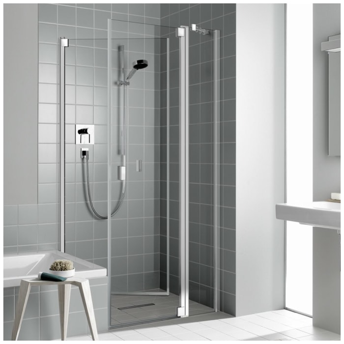 Kermi Raya Seitenwand beweglich 100 cm Anschlag links, für Eckeinbau