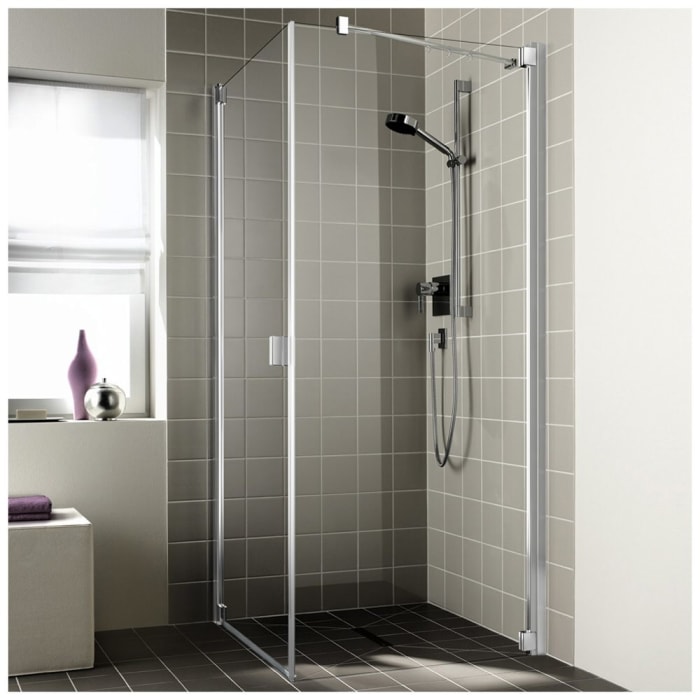 Kermi Raya Seitenwand starr 120 cm Anschlag rechts, für Eckeinbau