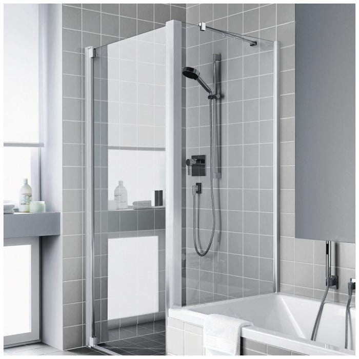 Kermi Raya Seitenwand verkürzt 80 cm auf Badewanne für Eckeinbau oder U-Kabine