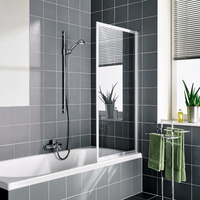 Kermi Vario 2000 Pendelflügel auf Badewanne 75 x 140 cm