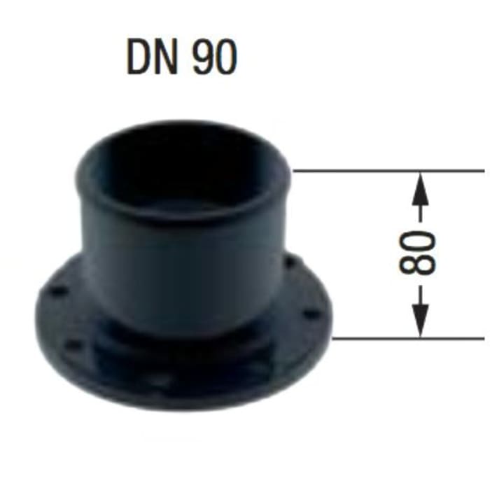 Kessel Aqualift F XL Schlauchanschlus aus PE, DN 90